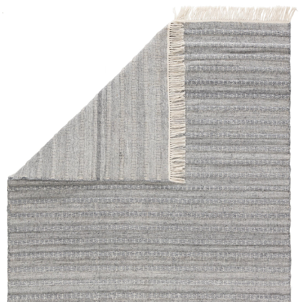 Jaipur Living Torre Indoor/ Outdoor Solid Gray/ Cream Area Rug (5'X8')