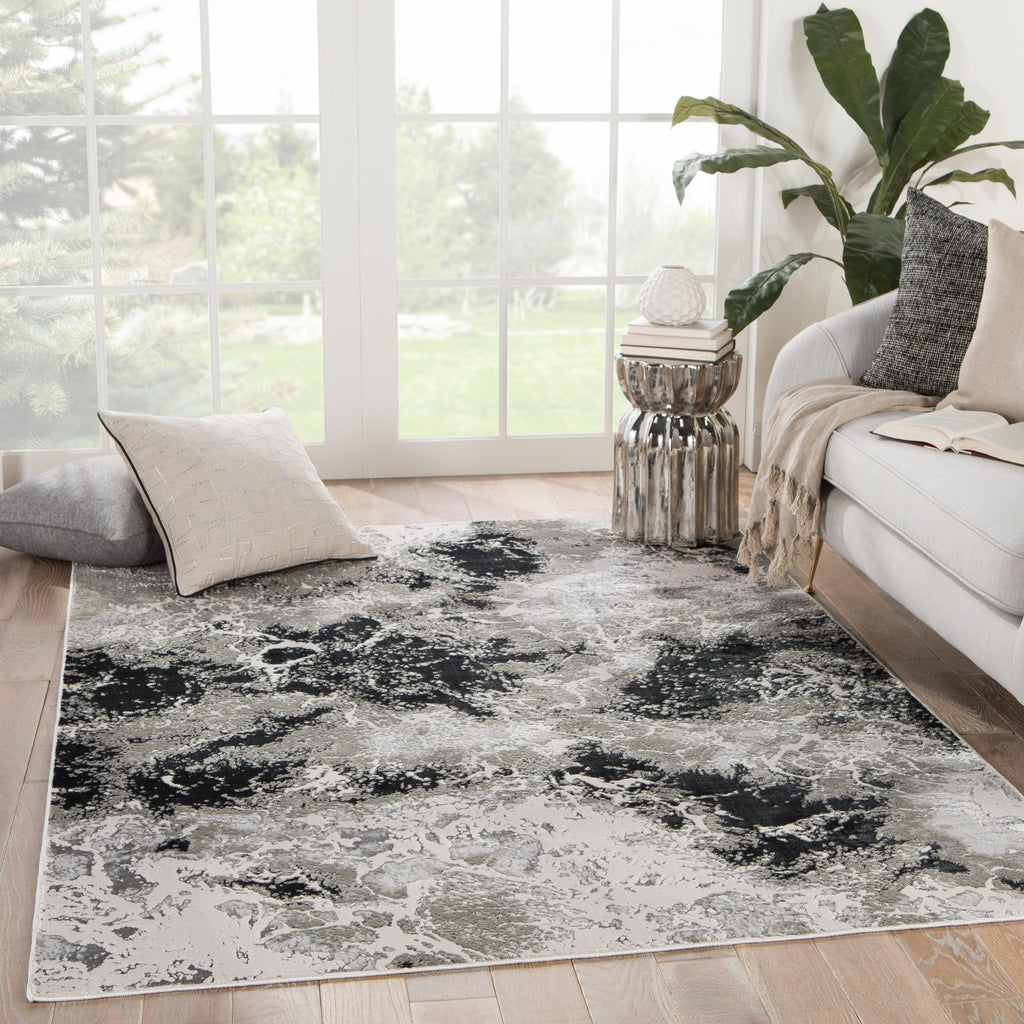 Jaipur Living Fen Abstract Black/ Gray Area Rug (7'10"X10'6")