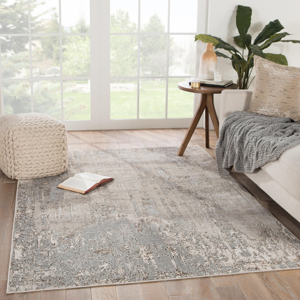 Jaipur Living Calibra Abstract Gray/ Taupe Area Rug (6'7"X9'6")