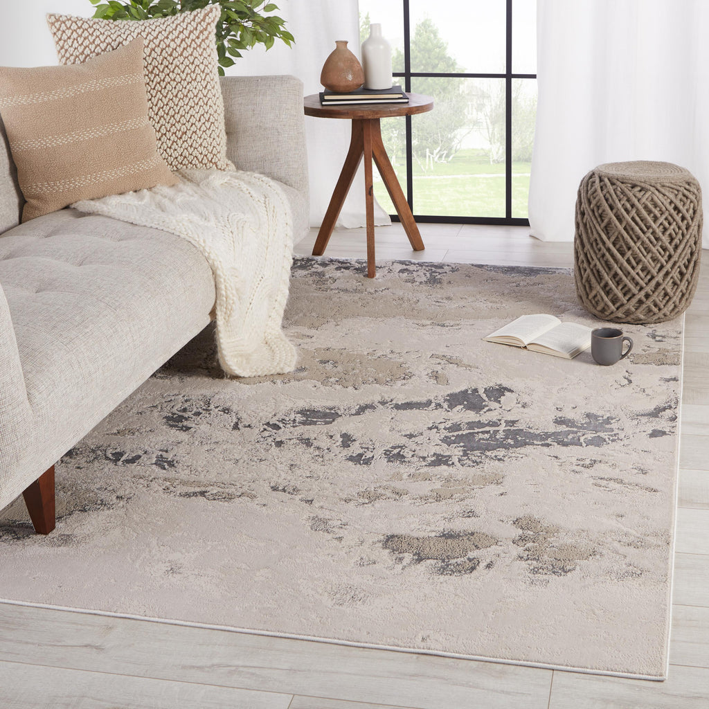 Jaipur Living Cisco Abstract Light Gray/ Silver Area Rug (5'X7'6")