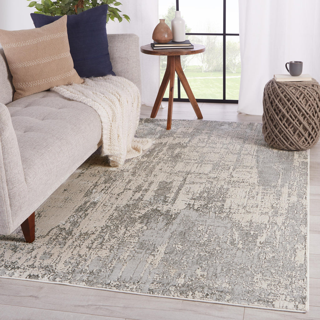 Jaipur Living Calibra Abstract Gray/ Silver Area Rug (5'X7'6")