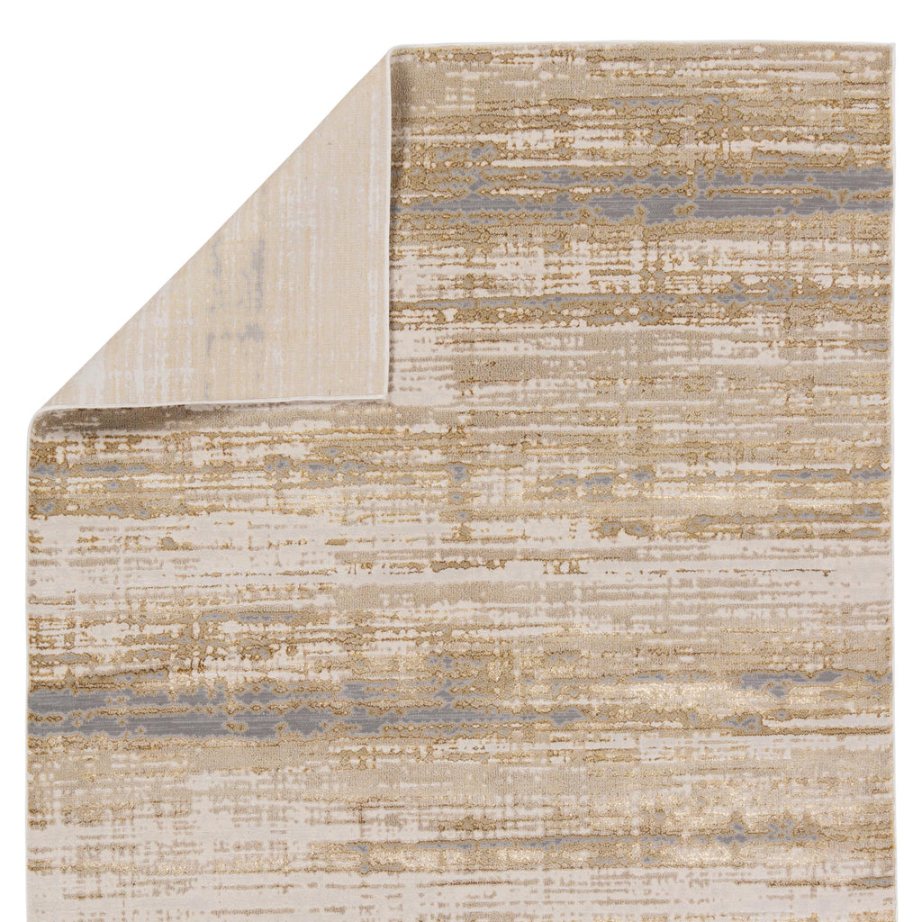 Jaipur Living Conclave Abstract Gold/ Cream Area Rug (6'7"X9'6")