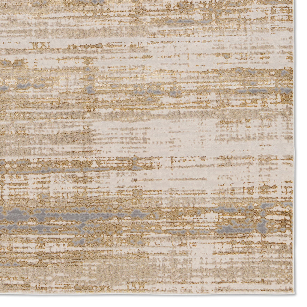 Jaipur Living Conclave Abstract Gold/ Cream Area Rug (6'7"X9'6")