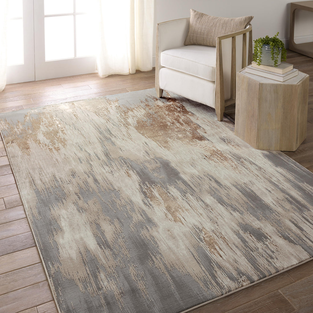 Jaipur Living Ulysses Abstract Taupe/ Gray Area Rug (7'10"X10'6")