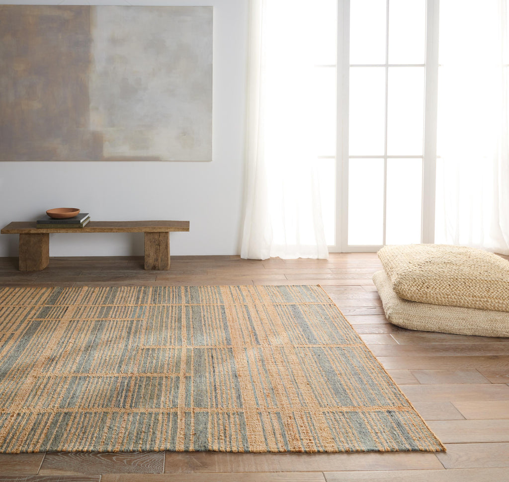 Jaipur Living Ciana Handmade Striped Brown/ Blue Area Rug (2'X3')