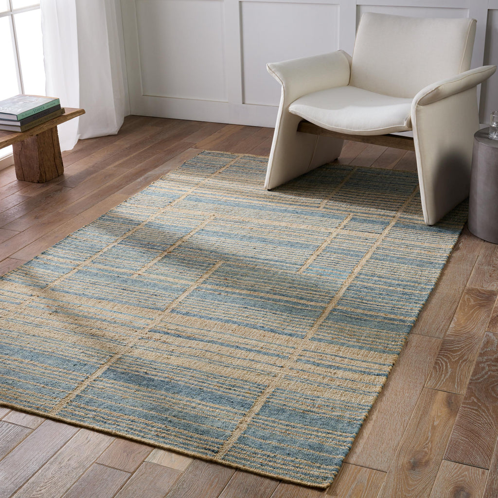 Jaipur Living Ciana Handmade Striped Brown/ Blue Area Rug (8'X10')