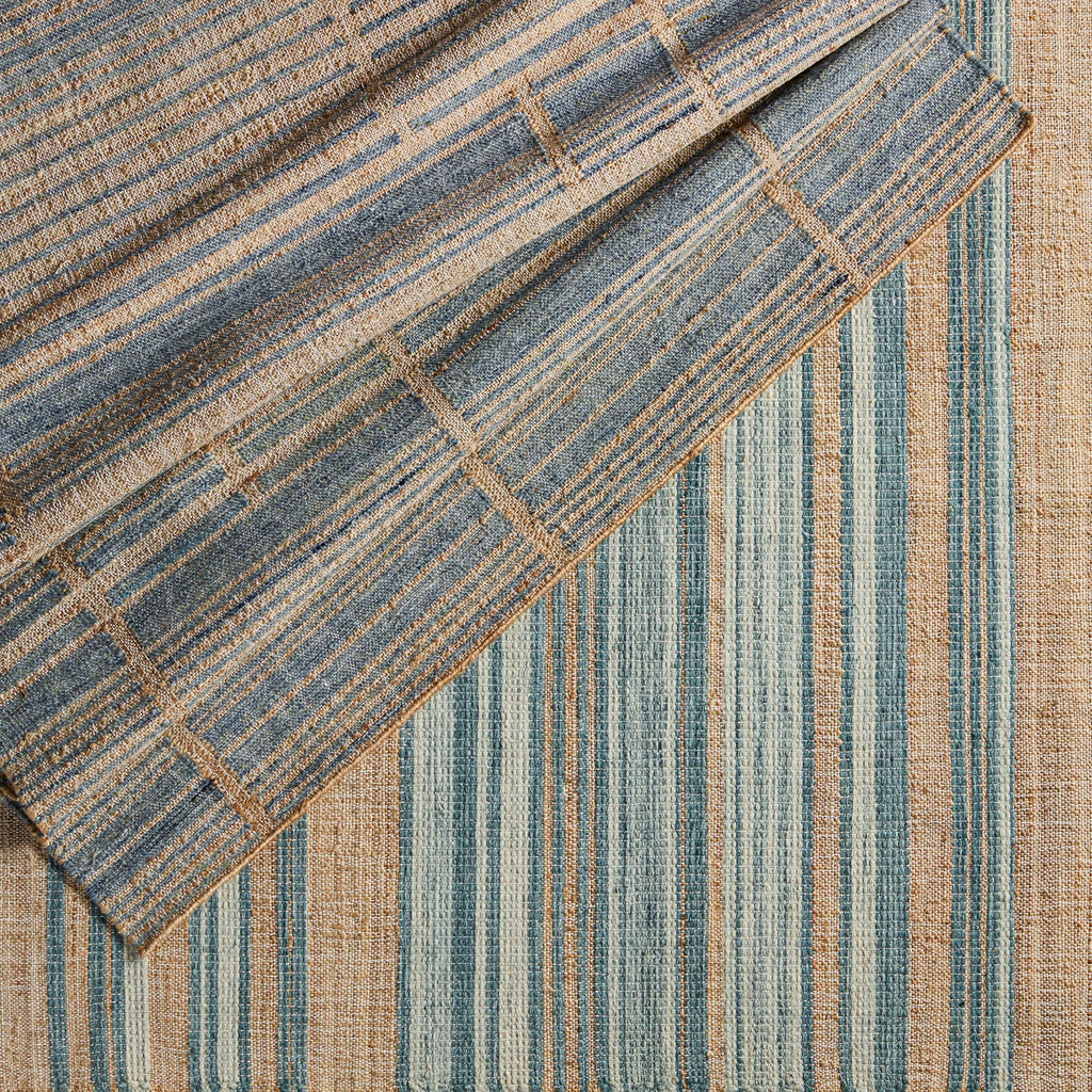 Jaipur Living Ciana Handmade Striped Brown/ Blue Area Rug (8'X10')