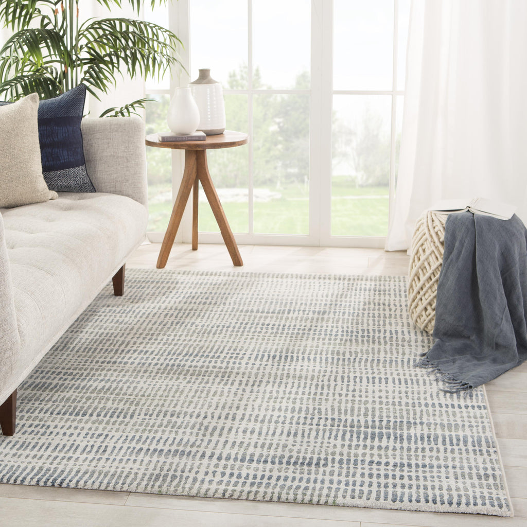 Jaipur Living Escape Abstract Gray/ Blue Area Rug (5'3"X7'6")