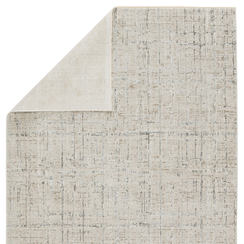 Vibe By Jaipur Living Sovis Abstract Light Gray/ Ivory Runner Rug (3'X8')