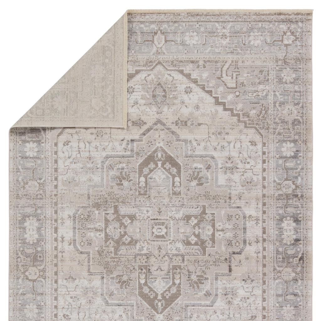 Vibe By Jaipur Living Venn Medallion Taupe/ Silver Area Rug (5'3"X7'6")