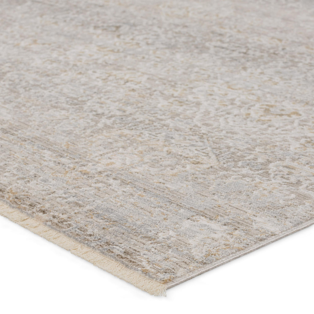 Vibe By Jaipur Living Wayreth Floral Taupe/ Silver Area Rug (5'3"X7'6")