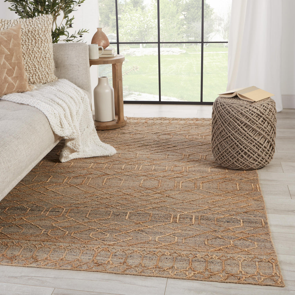 Jaipur Living Celia Natural Geometric Beige/ Gray Area Rug (8'X10')