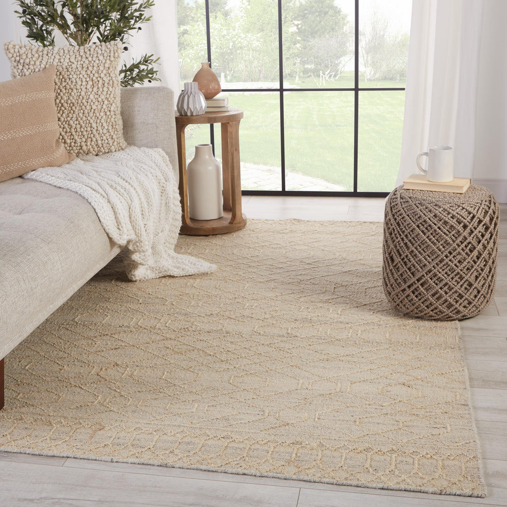 Jaipur Living Celia Natural Geometric Cream/ Gray Area Rug (8'X10')