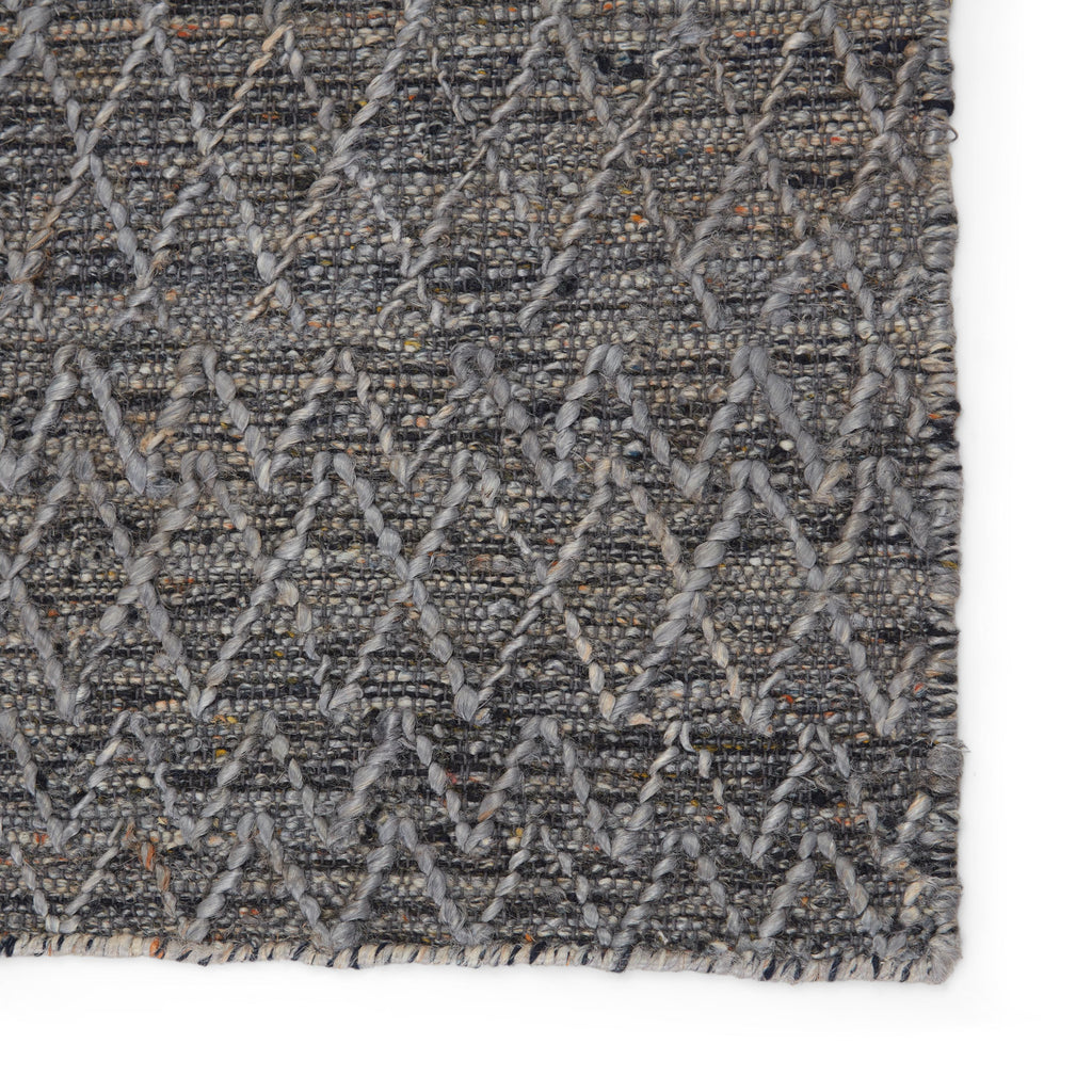 Jaipur Living Morse Natural Geometric Gray/ Dark Blue Area Rug (10'X14')