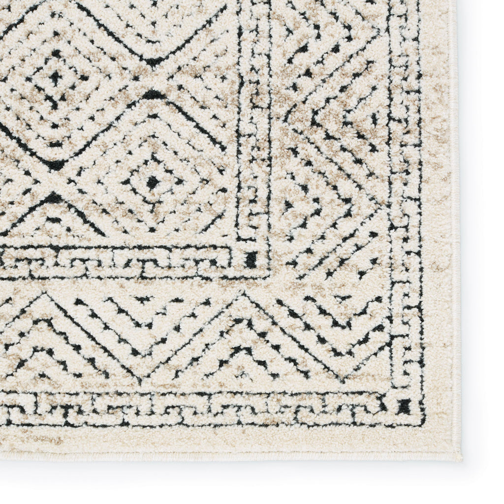 Vibe By Jaipur Living Yadira Trellis Cream/ Black Area Rug (5'3"X7'6")