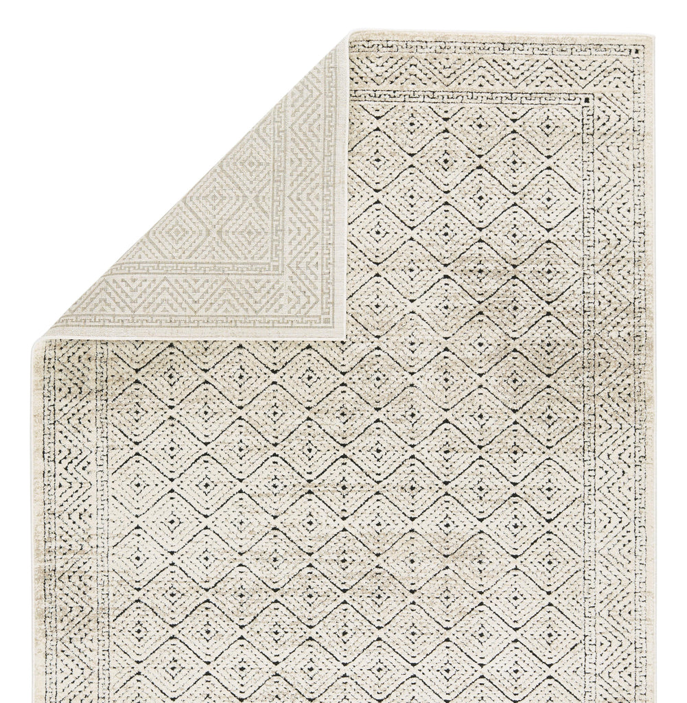 Vibe By Jaipur Living Yadira Trellis Cream/ Black Area Rug (6'7"X9'6")