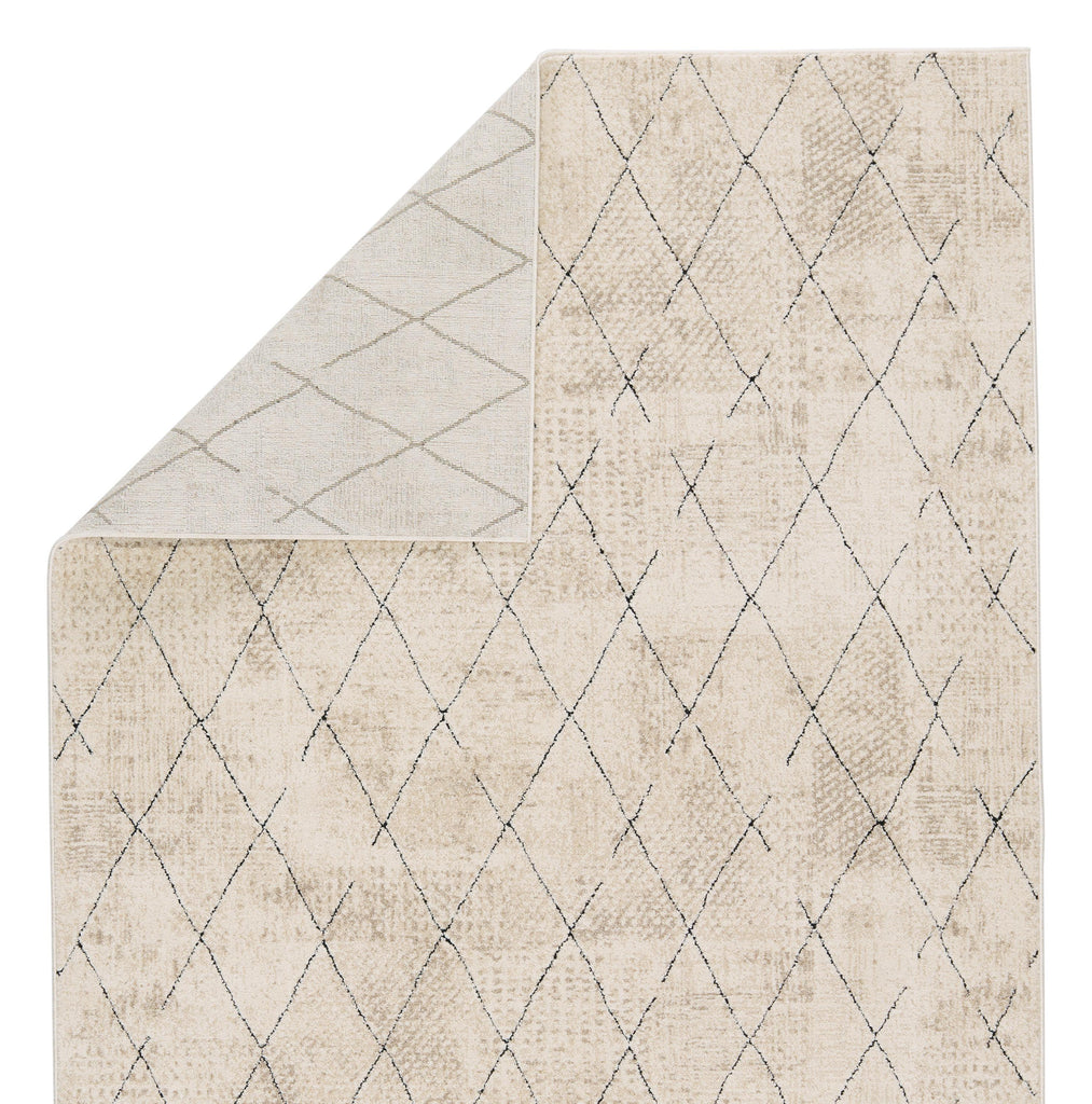 Vibe By Jaipur Living Annistyn Trellis Cream/ Black Area Rug (7'10"X10')