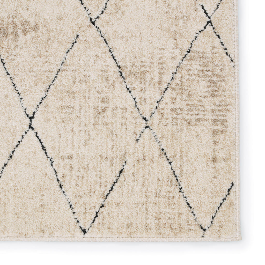 Vibe By Jaipur Living Annistyn Trellis Cream/ Black Area Rug (7'10"X10')