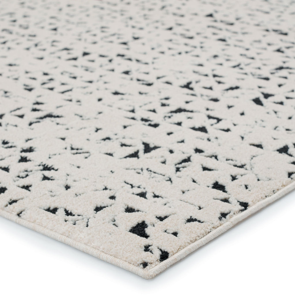 Vibe By Jaipur Living Avis Trellis Ivory/ Black Area Rug (9'2"X13')