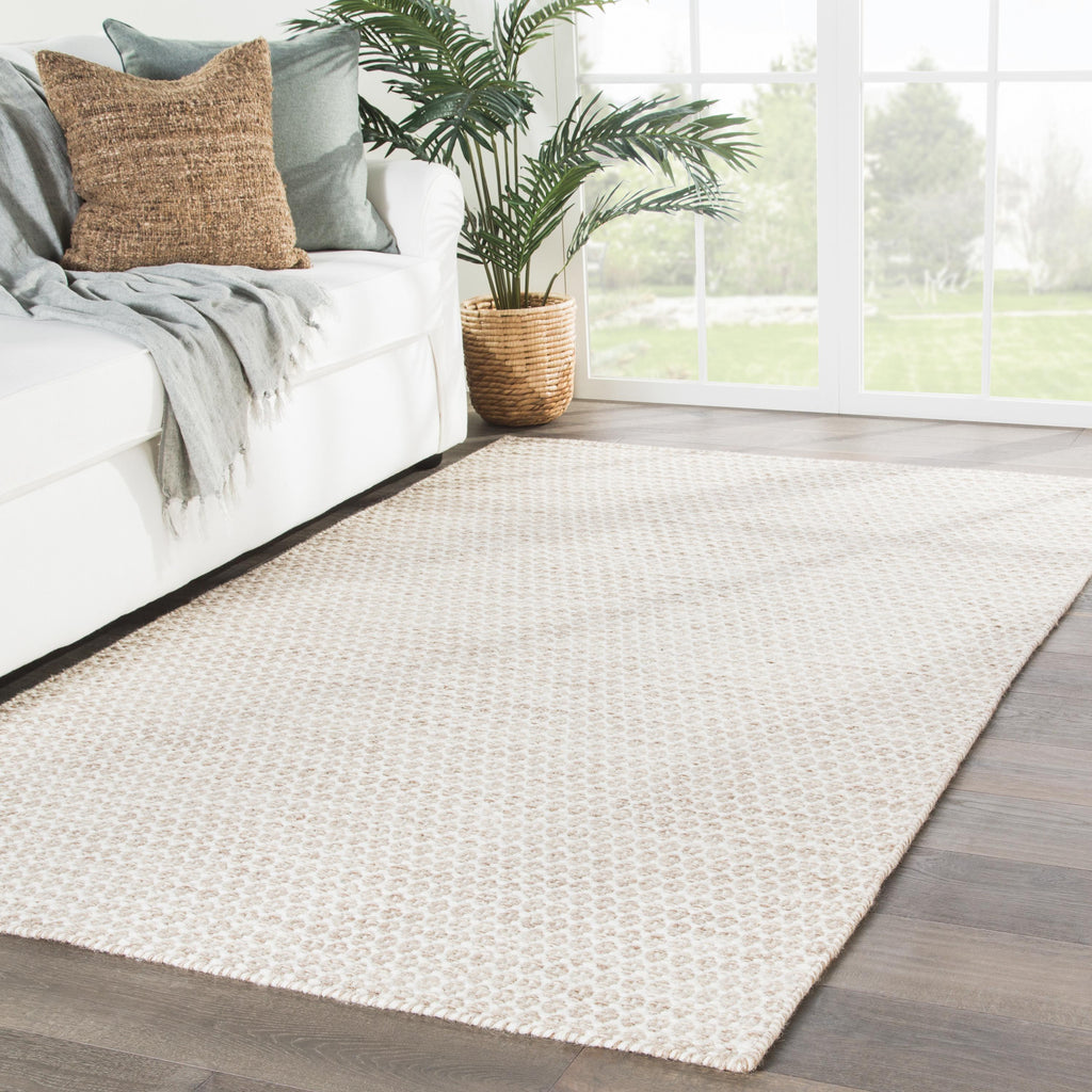 Jaipur Living Pompano Handmade Trellis Beige/ Ivory Area Rug (7'10"X9'10")