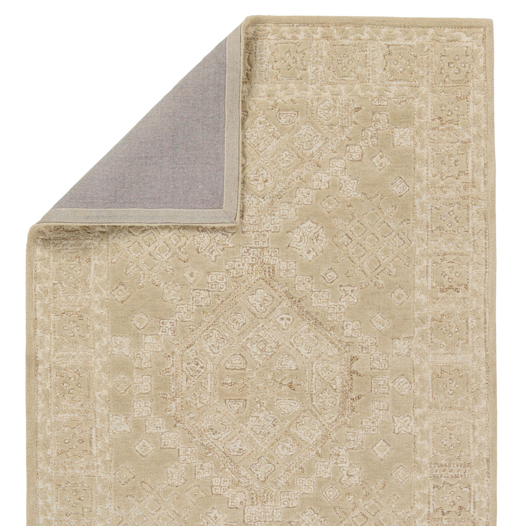 Jaipur Living Tomoe Handmade Medallion Tan/ Cream Area Rug (8'X10')