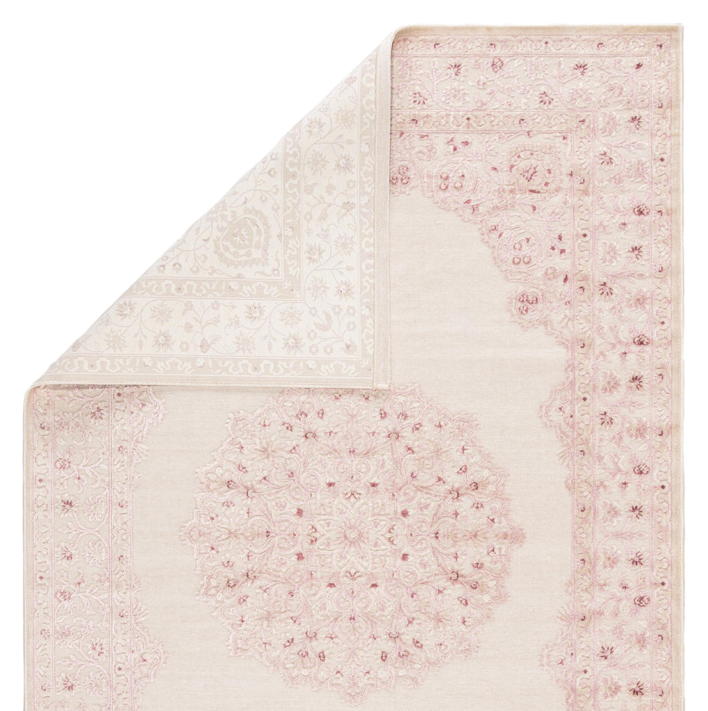 Jaipur Living Malo Medallion Pink/ White Area Rug (7'6"X9'6")