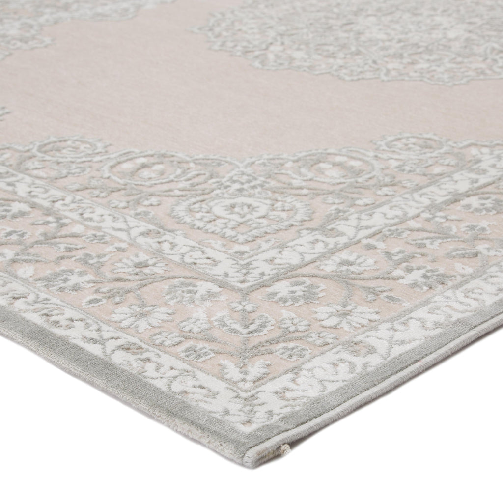 Jaipur Living Malo Medallion Gray/ White Area Rug (9'6"X13'6")