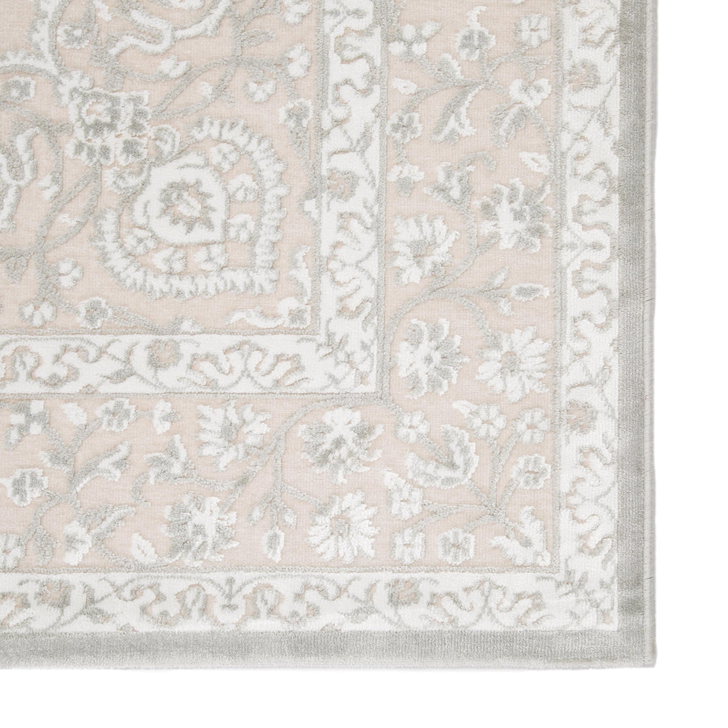 Jaipur Living Malo Medallion Gray/ White Area Rug (9'6"X13'6")