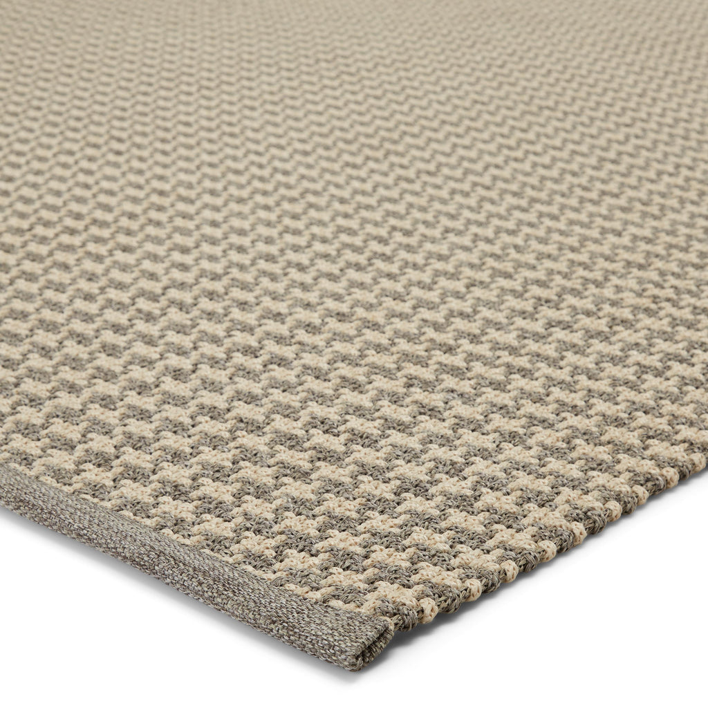 Jaipur Living Houndz Indoor/ Outdoor Trellis Light Gray/ Cream Area Rug (2'X3')