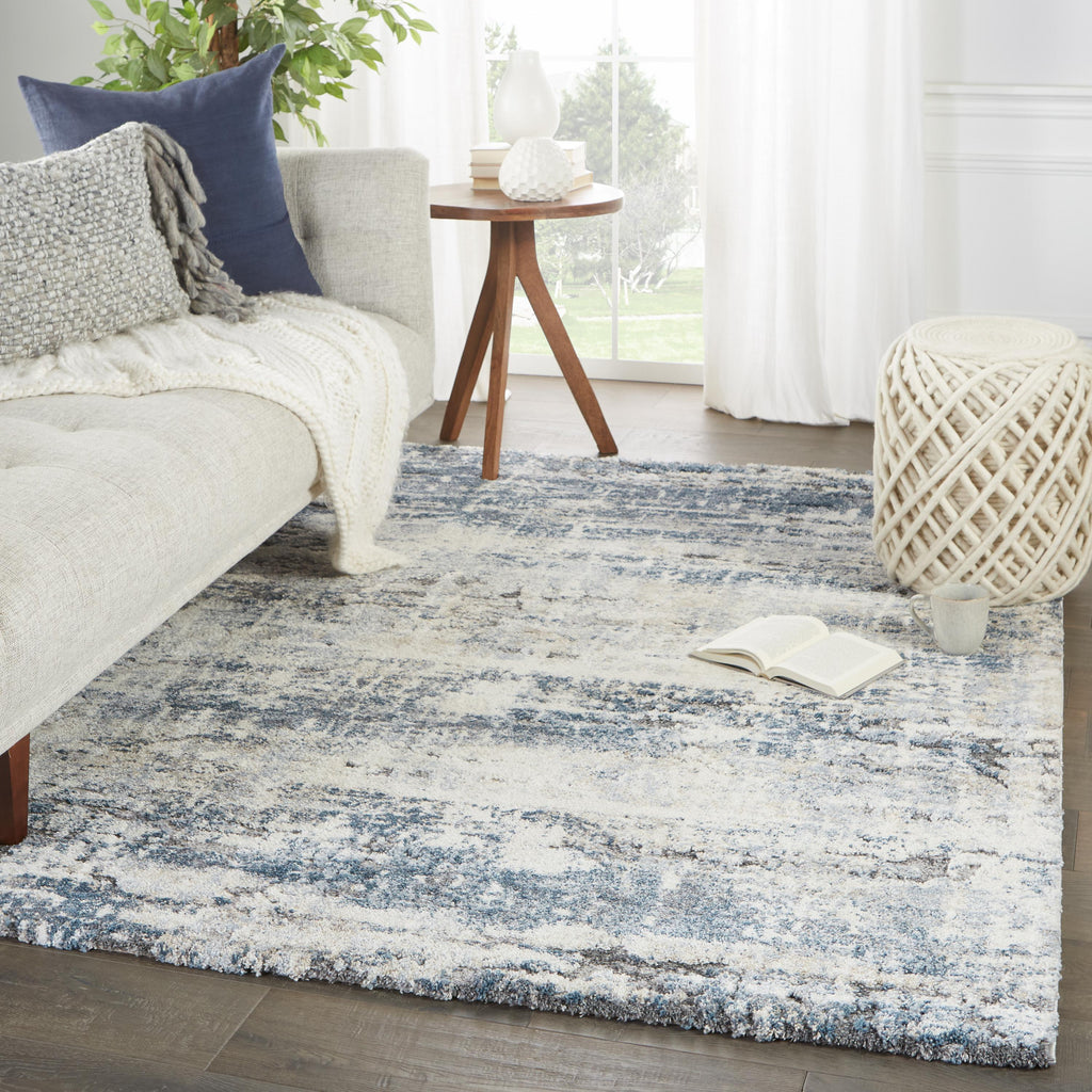 Vibe By Jaipur Living Benton Abstract Blue/ Gray Area Rug (5'X7'6")