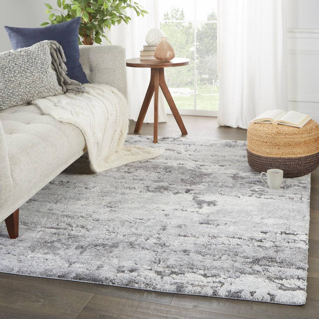 Vibe By Jaipur Living Coen Abstract Gray/ Ivory Area Rug (9'6"X13')