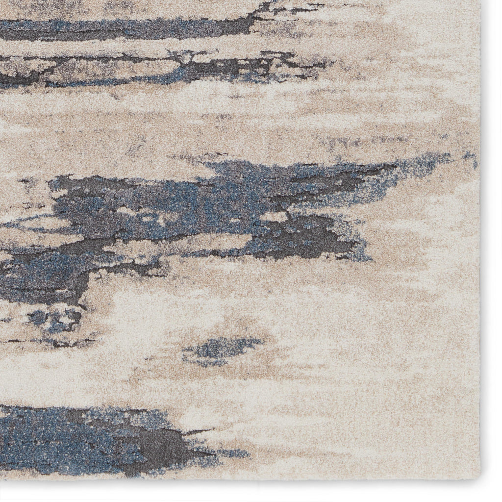 Jaipur Living Yushan Abstract White/ Blue Runner Rug (3'X10')