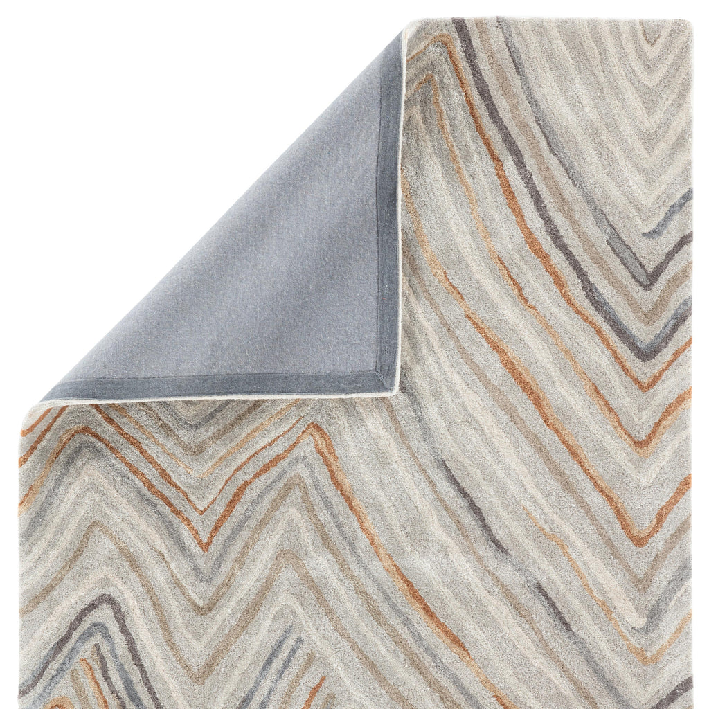 Jaipur Living Sadie Handmade Chevron Orange/ Gray Area Rug (8'X11')