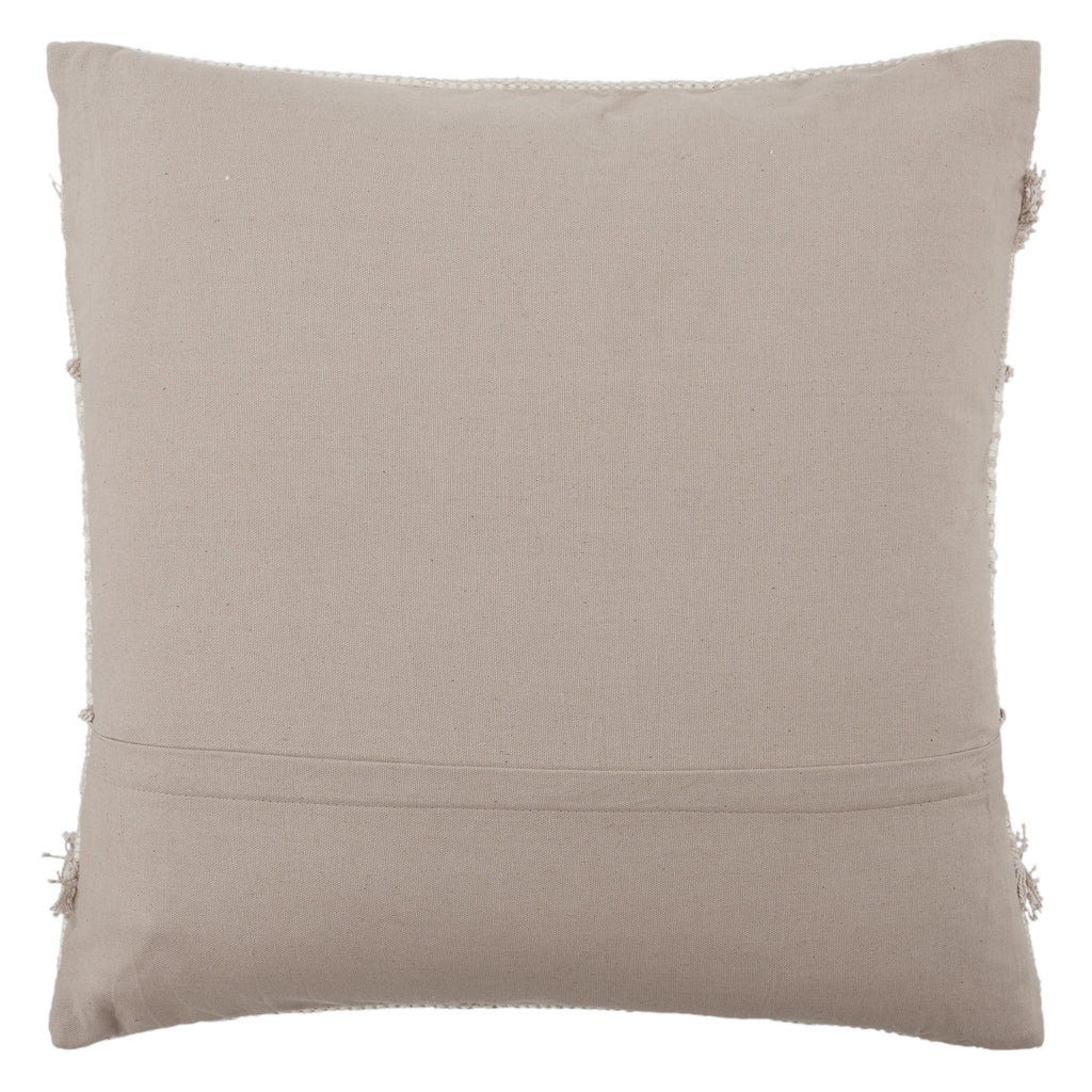 Vibe By Jaipur Living Imena Geometric Light Gray/ Ivory Pillow Cover (20" Square)