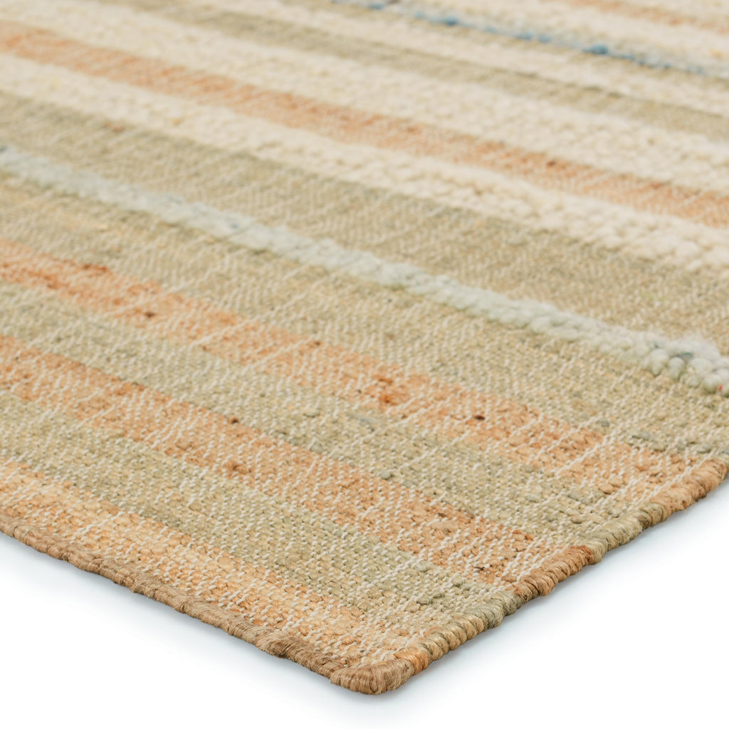 Jaipur Living Eirene Natural Striped Beige/ Blue Area Rug (9'X12')