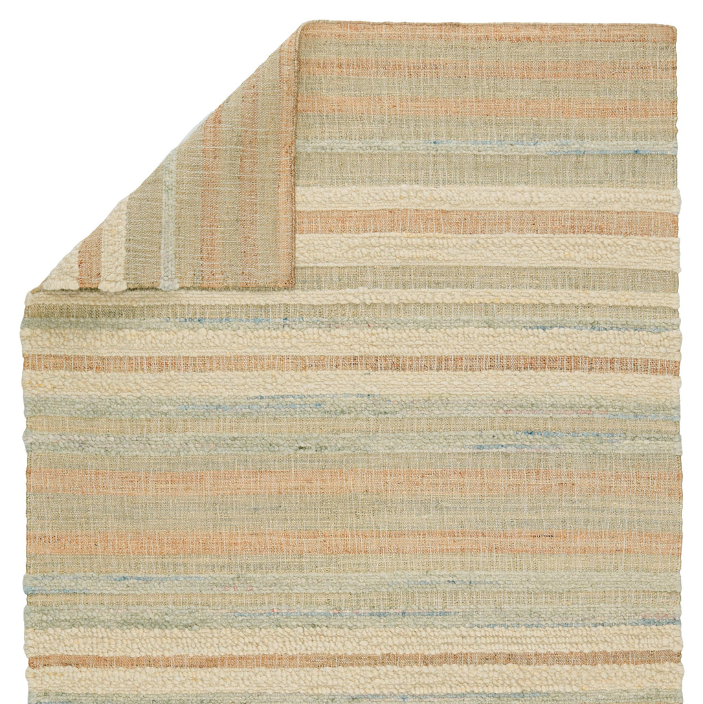 Jaipur Living Eirene Natural Striped Beige/ Blue Area Rug (9'X12')