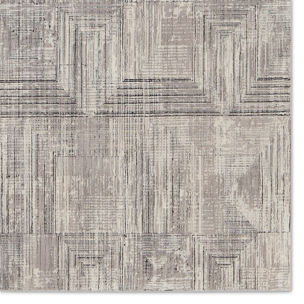 Jaipur Living Sublime Geometric Gray/ Cream Area Rug (5'3"X8')