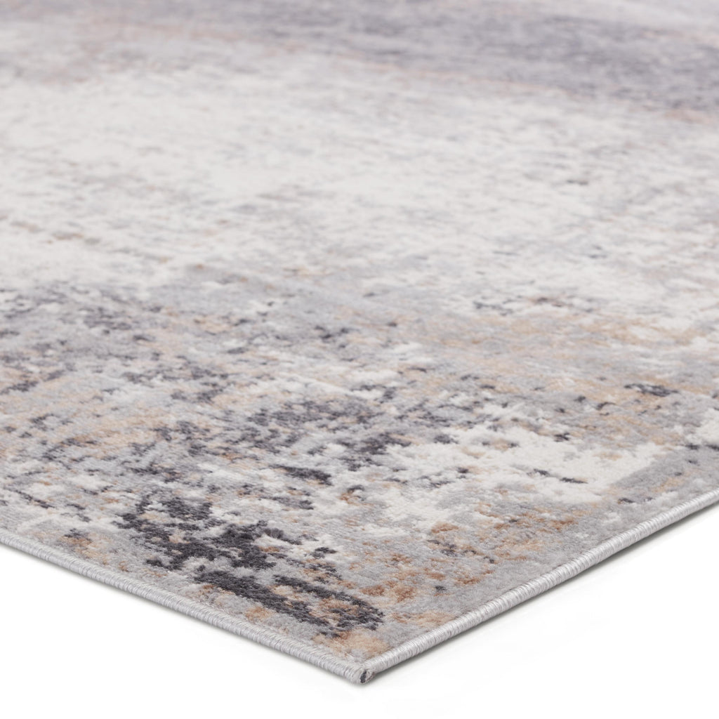 Vibe By Jaipur Living Delano Abstract Gray/ Ivory Runner Rug (3'X12')