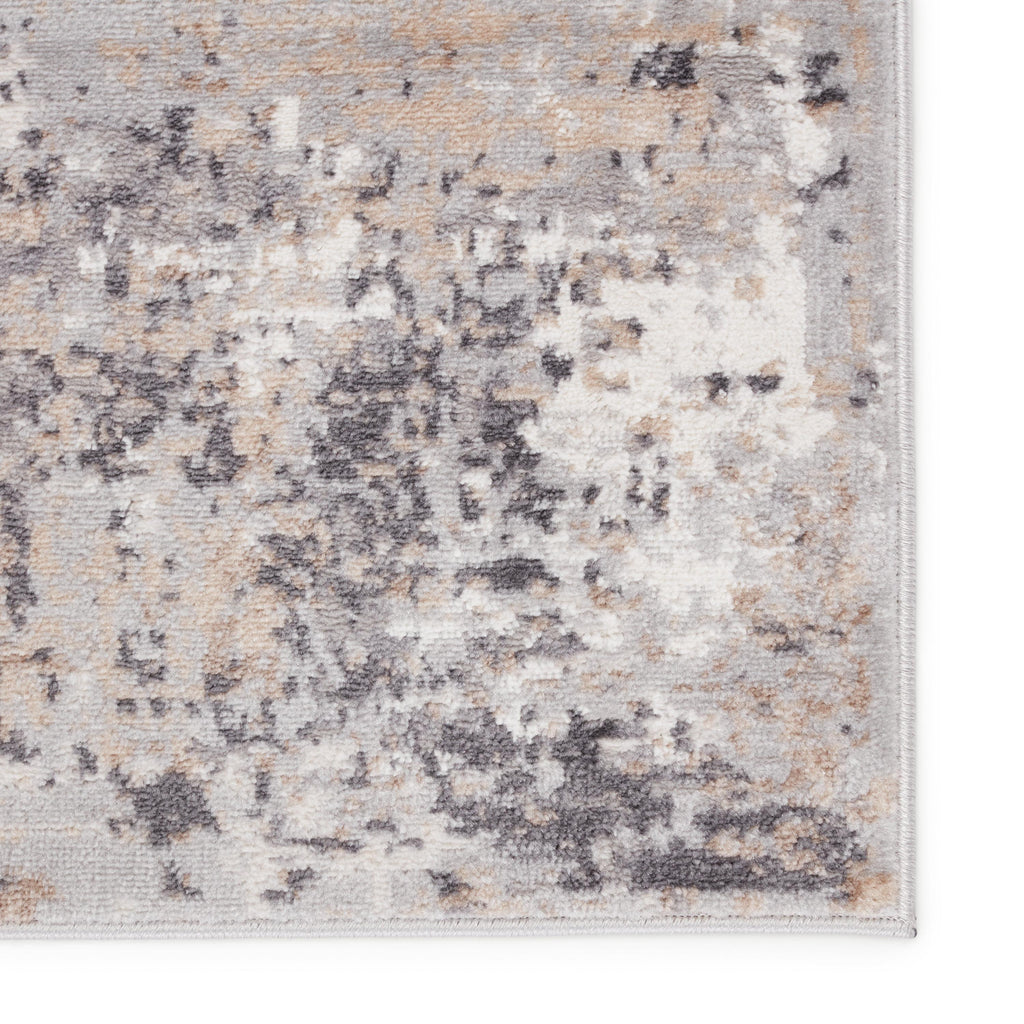 Vibe By Jaipur Living Delano Abstract Gray/ Ivory Runner Rug (3'X12')