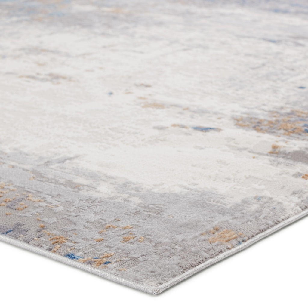 Vibe By Jaipur Living Ridley Abstract Gray/ Blue Runner Rug (3'X12')