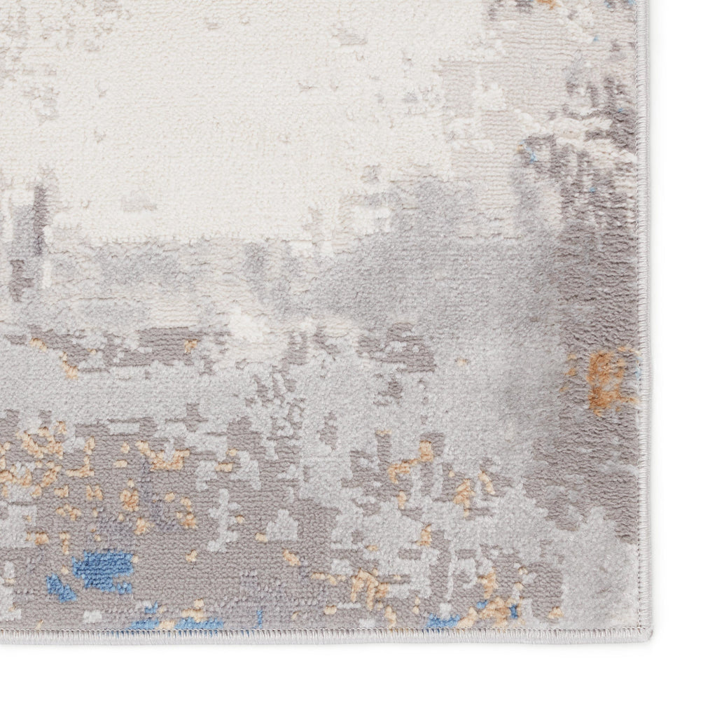 Vibe By Jaipur Living Ridley Abstract Gray/ Blue Runner Rug (3'X12')