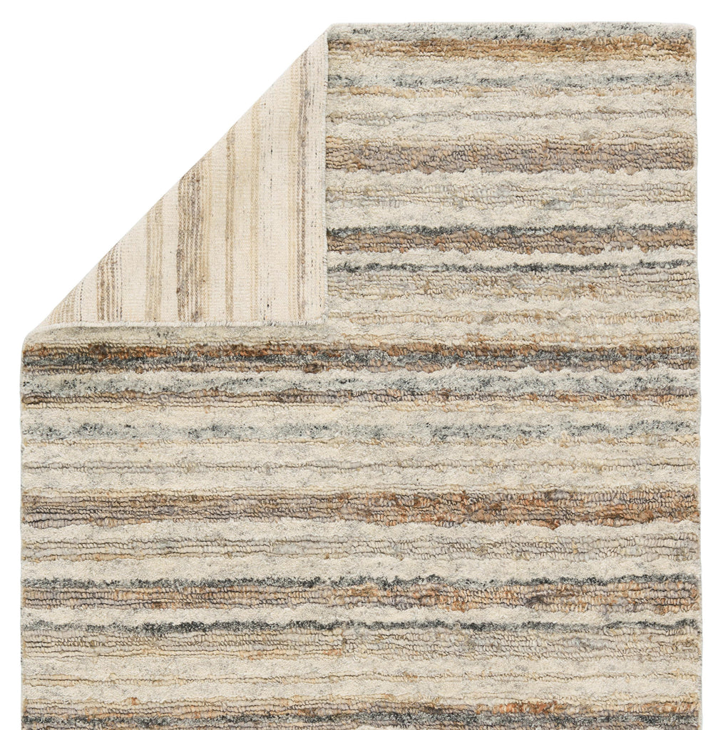 Jaipur Living Tikka Handmade Striped Cream/ Gray Area Rug (2'X3')