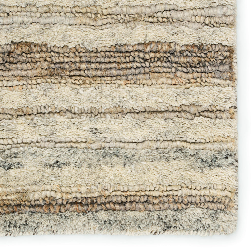 Jaipur Living Tikka Handmade Striped Cream/ Gray Area Rug (2'X3')