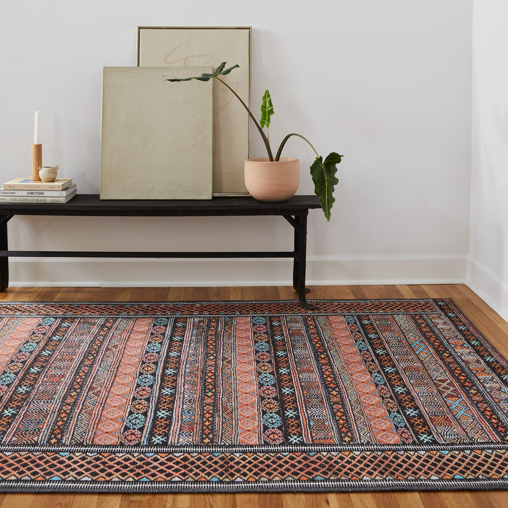 Kate Lester + Jaipur Living Auril Tribal Multicolor/ Orange Area Rug (7'6"X10')