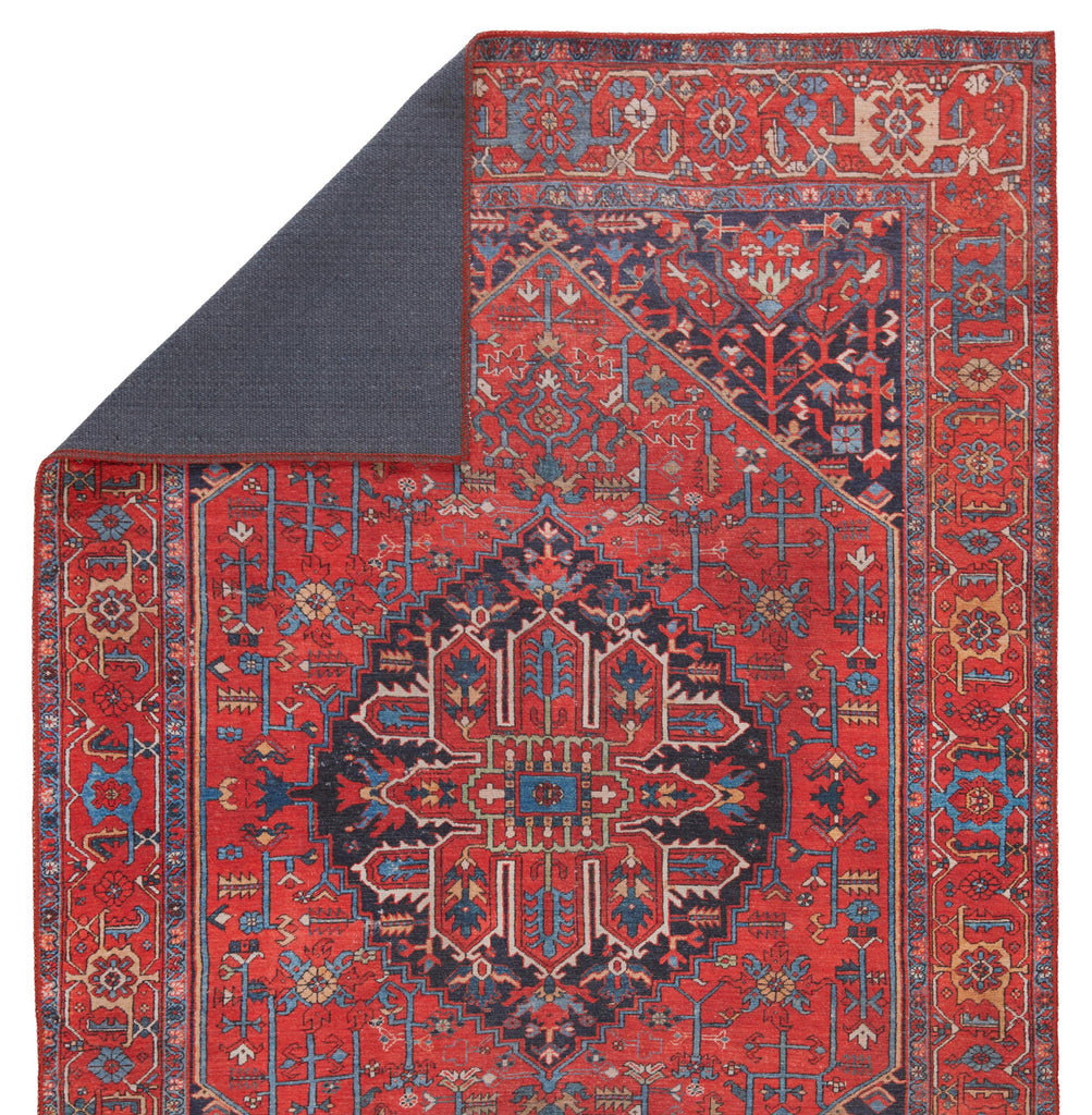 Kate Lester + Jaipur Living Eterna Medallion Red/ Blue Area Rug (5'X7'6")