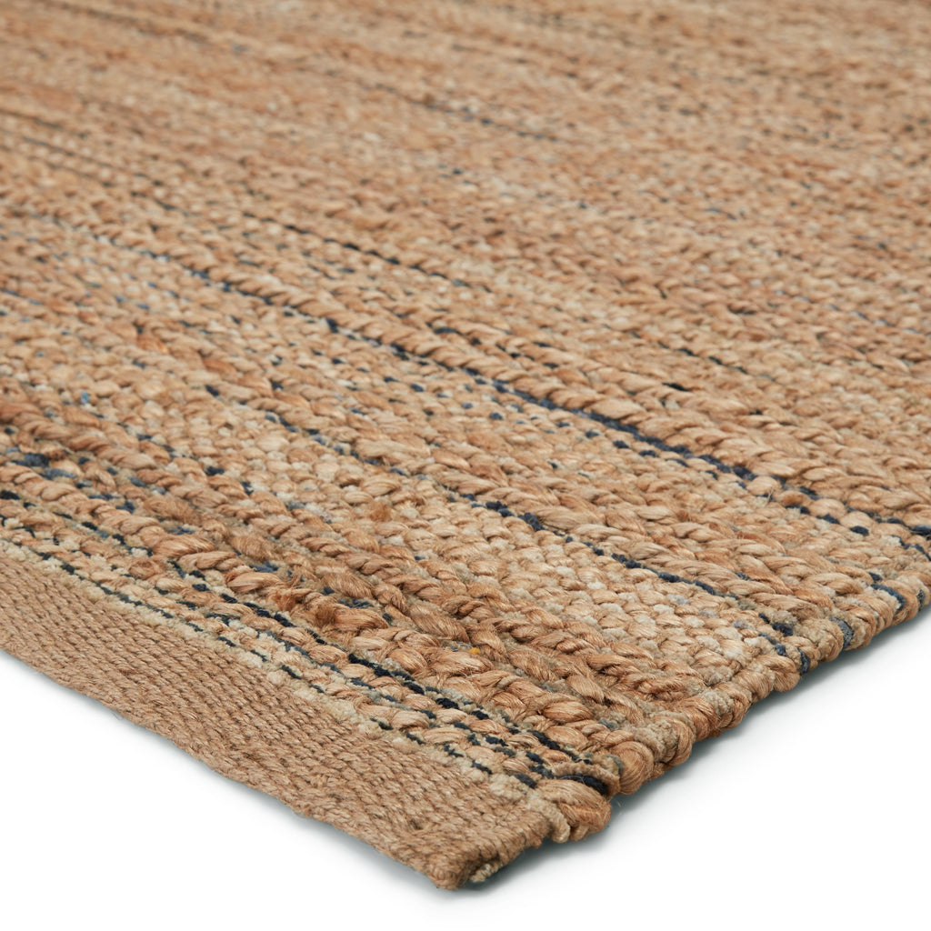 Jaipur Living Canterbury Natural Solid Tan/ Navy Area Rug (6'X9')