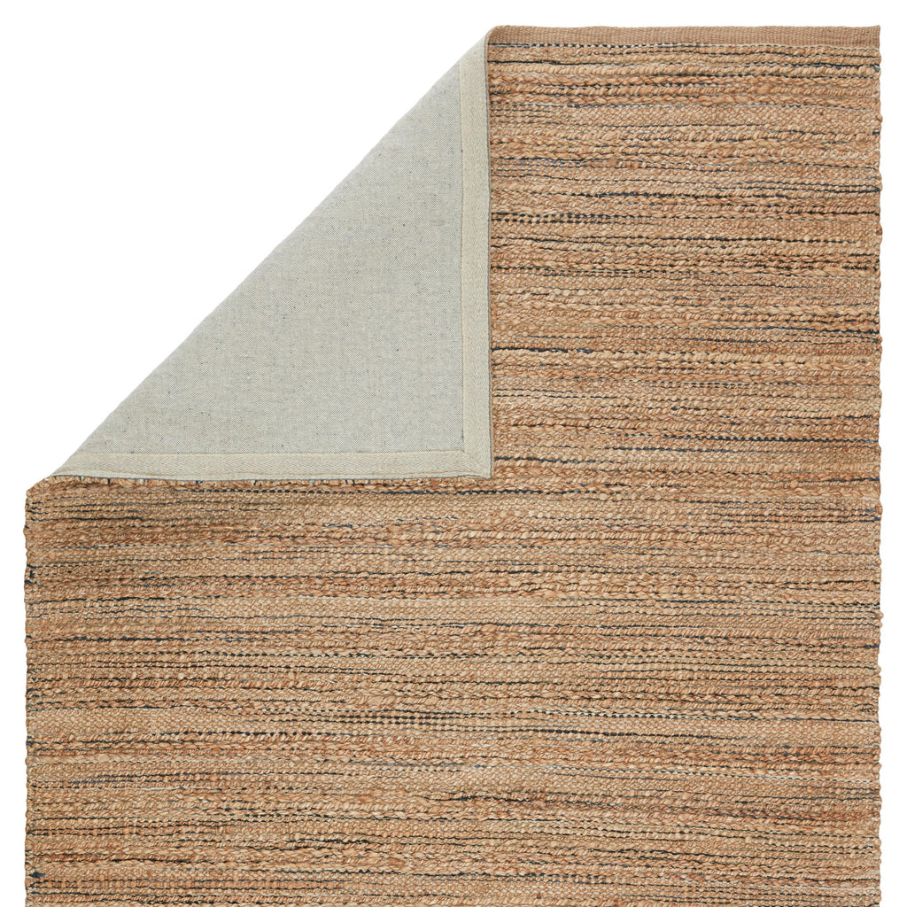 Jaipur Living Canterbury Natural Solid Tan/ Navy Runner Rug (2'6"X9')