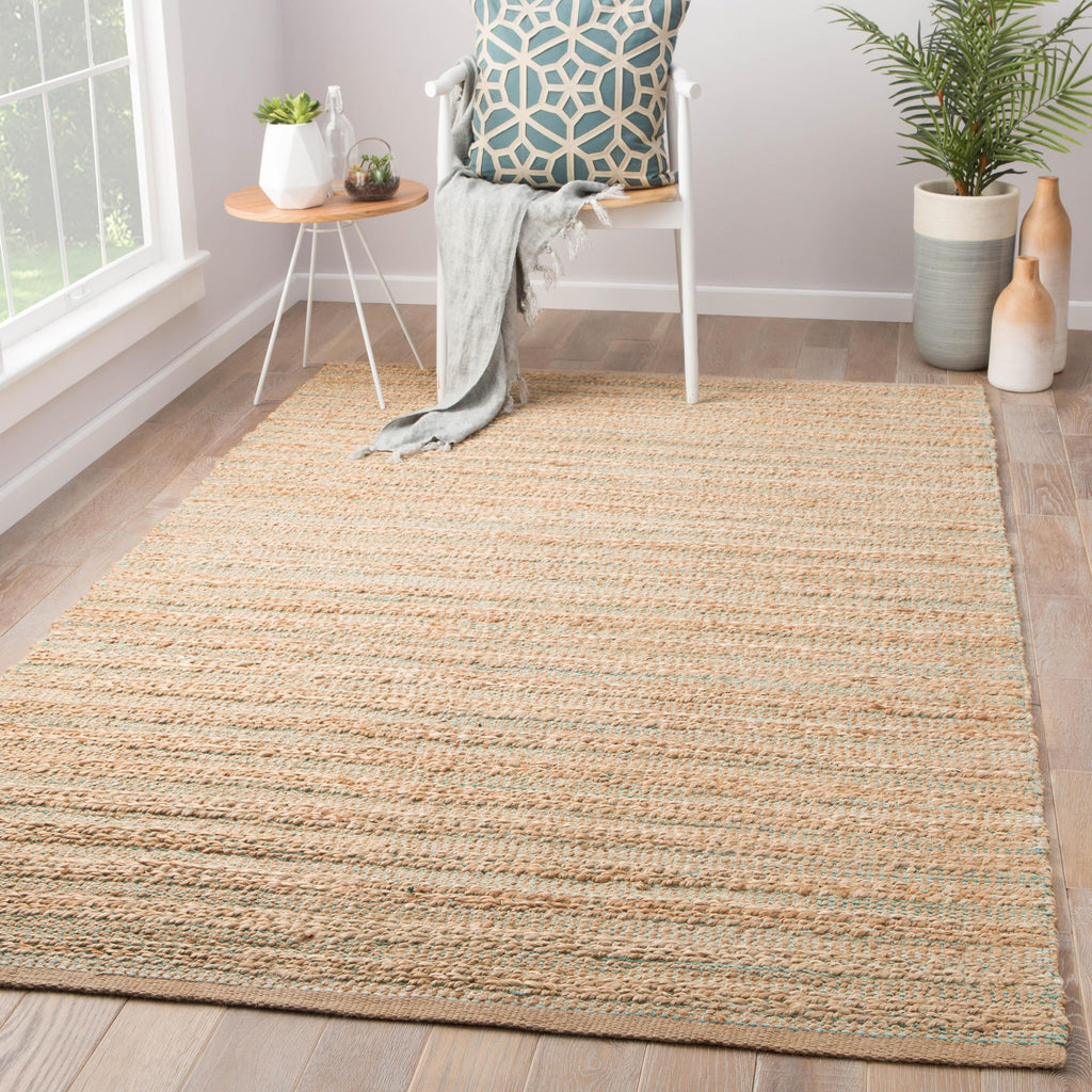 Jaipur Living Canterbury Natural Solid Tan/ Green Area Rug (9'X12')