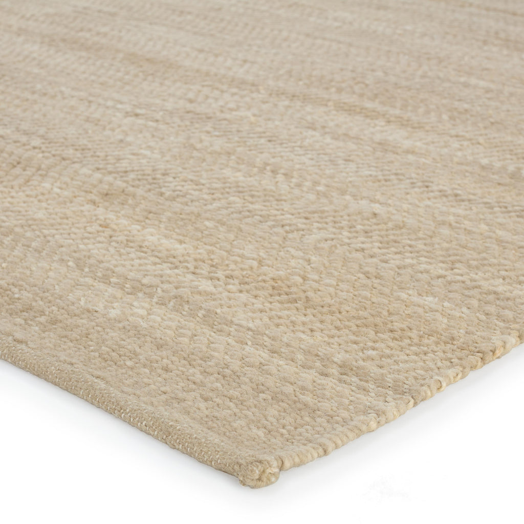 Kate Lester + Jaipur Living Esdras Handmade Solid Beige/ Gray Area Rug (2'X3')