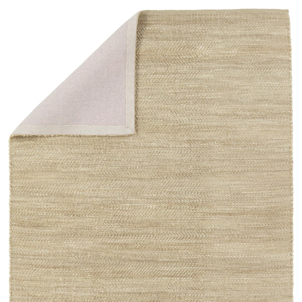 Kate Lester + Jaipur Living Esdras Handmade Solid Beige/ Gray Area Rug (2'X3')